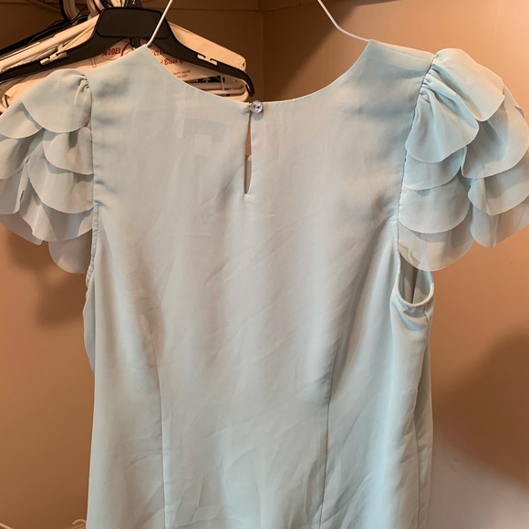 Pastel mint/sea foam green sleeveless top NWOT - Picture 2 of 4